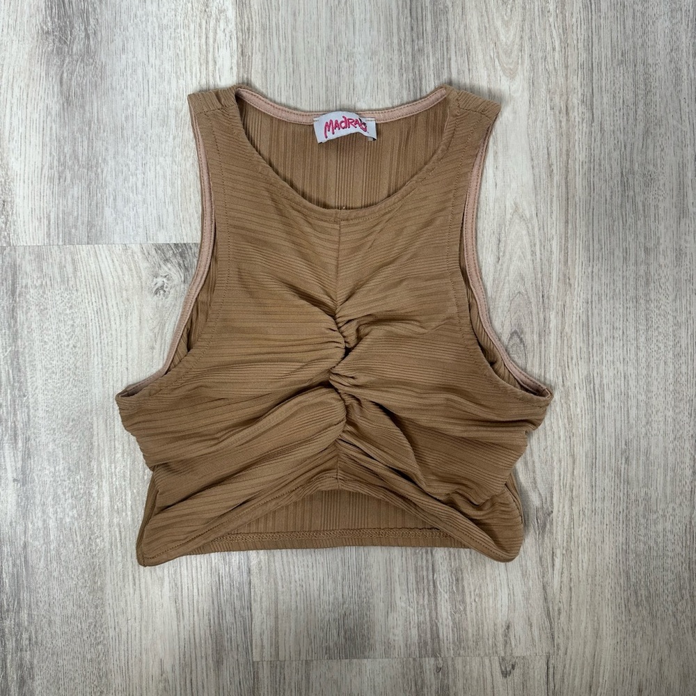 Scrunched crop top